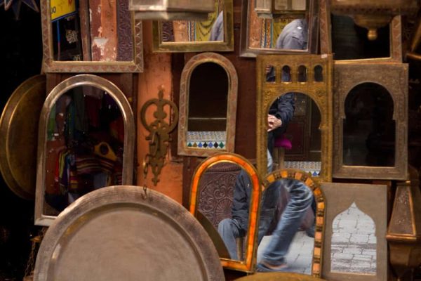 Mirrors located in Old Medina, Marrakesh